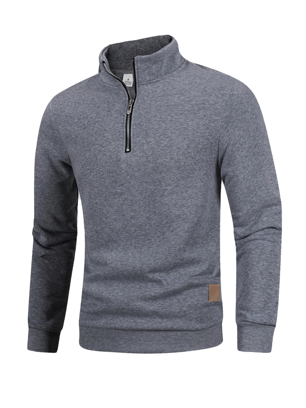 Men's Quarter Zip Up Long SleeveSlim Fit Lightweight Mock Neck Pullover Casual Sweaters Half Turtleneck Cozy Outdoor Streetwear