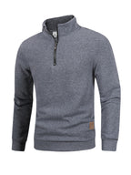 Men's Quarter Zip Up Long SleeveSlim Fit Lightweight Mock Neck Pullover Casual Sweaters Half Turtleneck Cozy Outdoor Streetwear