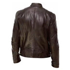 Urban Slim Fit Leather Motorcycle Jacket