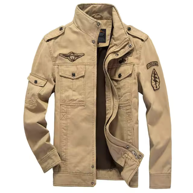 Vintage Inspired Military Combat Jacket for Men