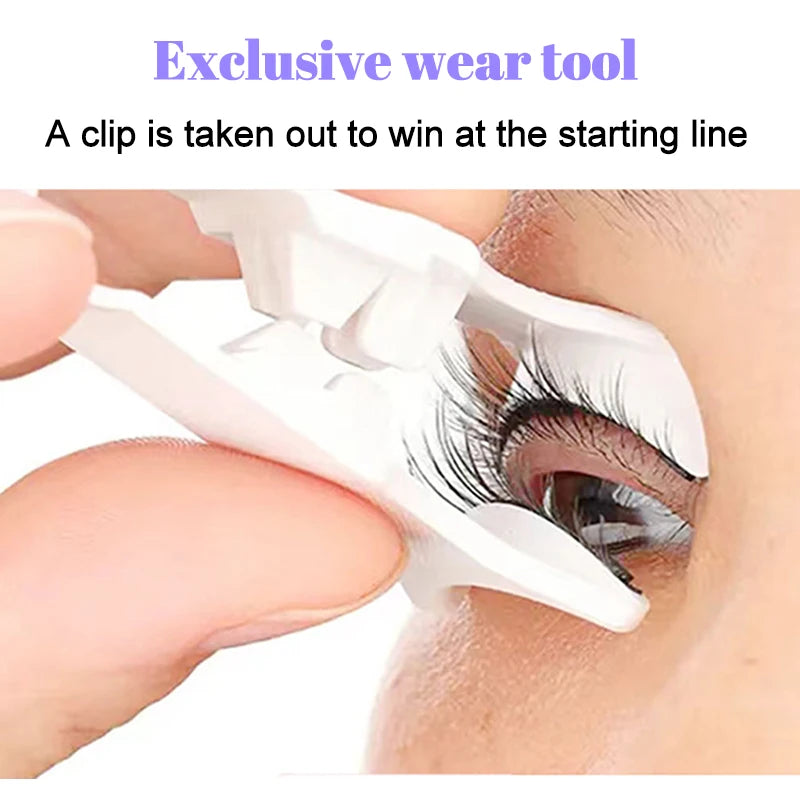 Natural Look in Seconds: Quick and Easy Installation with Reusable Magnetic False Eyelashes