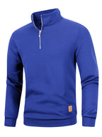 Men's Quarter Zip Up Long SleeveSlim Fit Lightweight Mock Neck Pullover Casual Sweaters Half Turtleneck Cozy Outdoor Streetwear