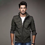 Vintage Inspired Military Combat Jacket for Men