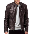 Urban Slim Fit Leather Motorcycle Jacket